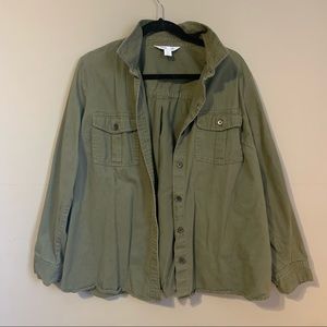 Old Navy The Classic Shirt Green Button Up - XL